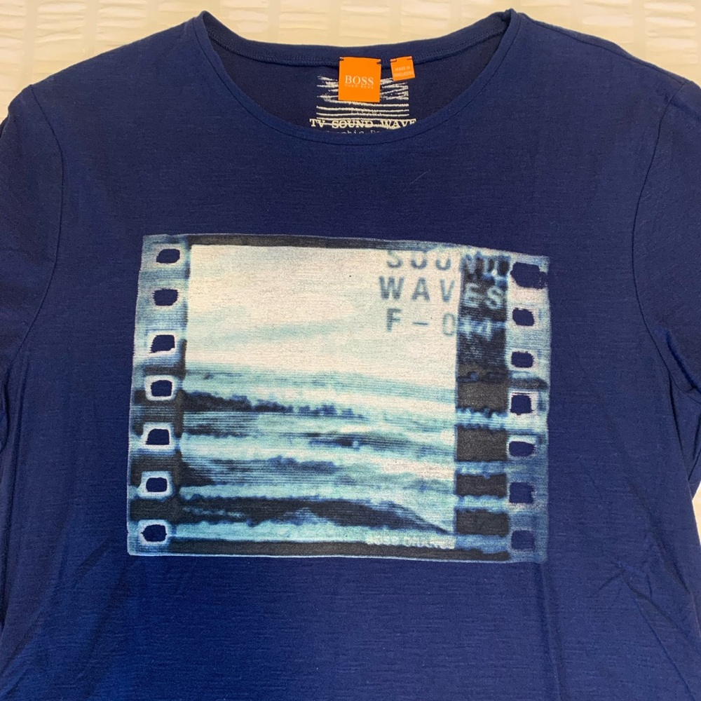 Boss Orange - Graphic Tee, Navy, Large